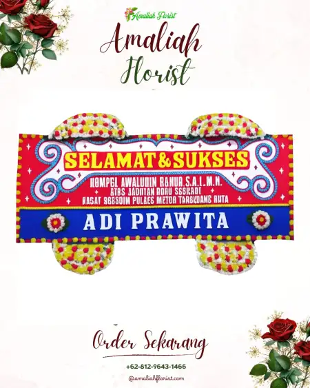 Papan Bunga Ucapan Selamat Segodobancang