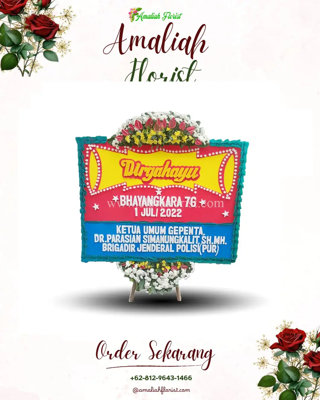 Papan Bunga HUT Ulang Tahun Segodobancang